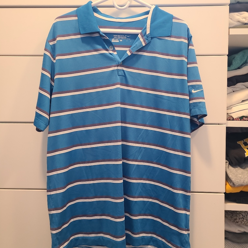 Nike Golf Polo. Blue. Large.